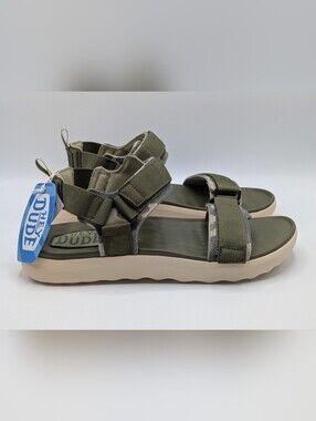 Hey Dude Men's 13 Green Camo Outdoor Sandals Carson Sport Camouflage